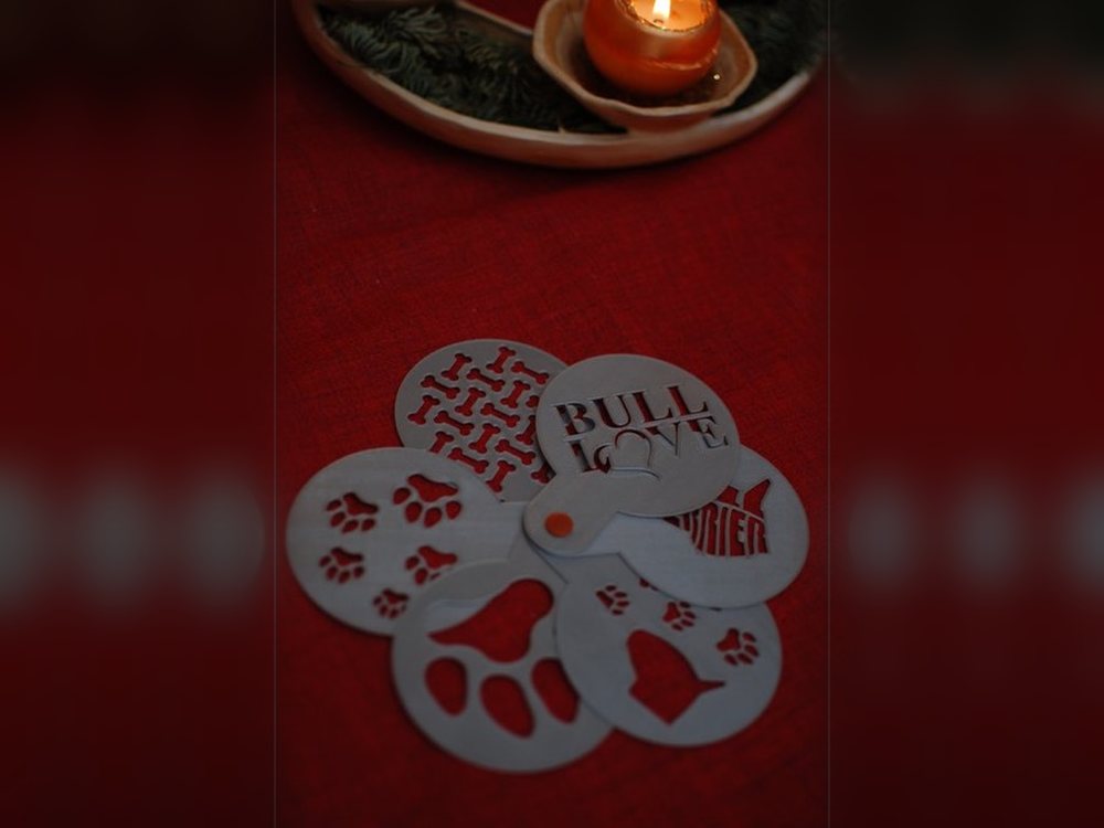 Cukrářská šablona na kávu - Sada